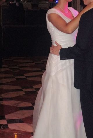 Vestido de novia manga corta 