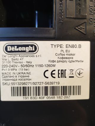 Ricambi Nespresso inissia DeLonghi