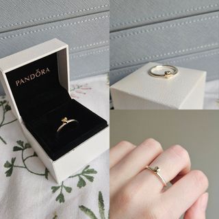 Anillo Pandora Corazón de Oro 196548