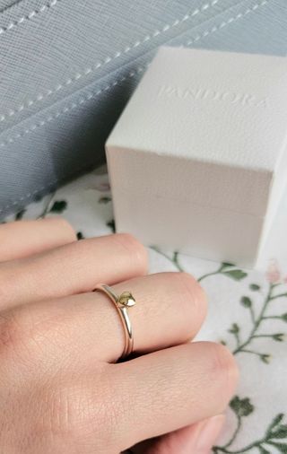 Anillo Pandora Corazón de Oro 196548
