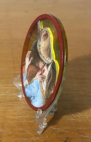 Bacio di Hayez specchietto artigianale