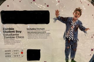 Disfraz estudiante zombi