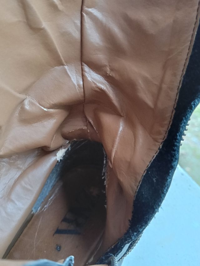 Botas de piel de Zara 