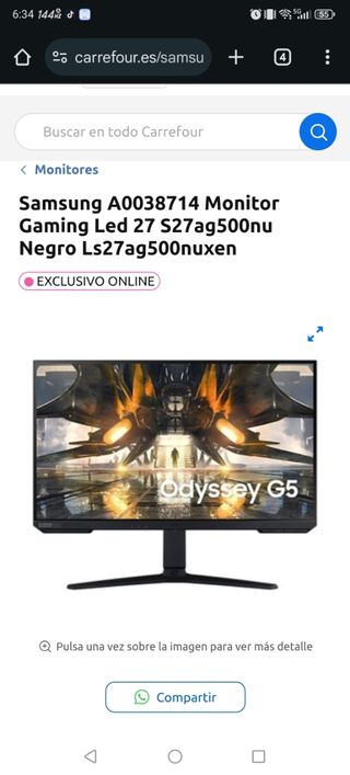 Monitor Samsung Odyssey LS27AG500NUXEN