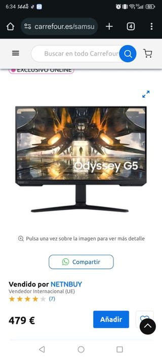 Monitor Samsung Odyssey LS27AG500NUXEN