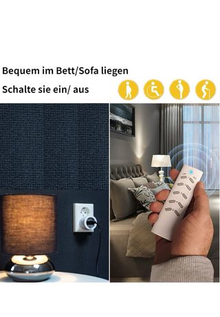 SEC 24 tomas radiocontroladas con control remoto