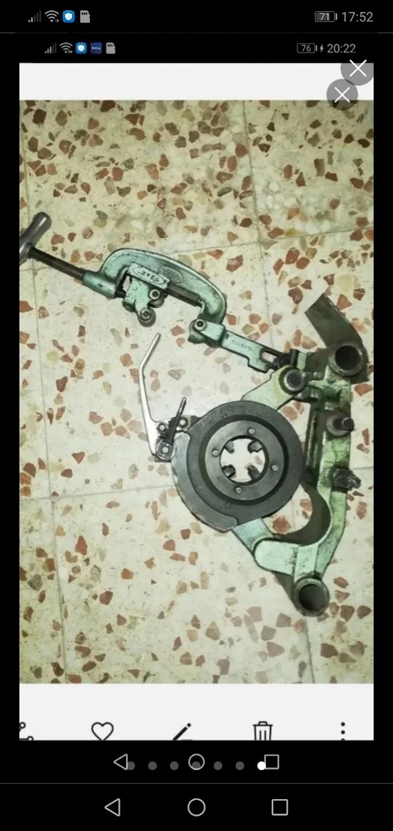 Antigua Terraja Roscadora Corta Tubo vintage