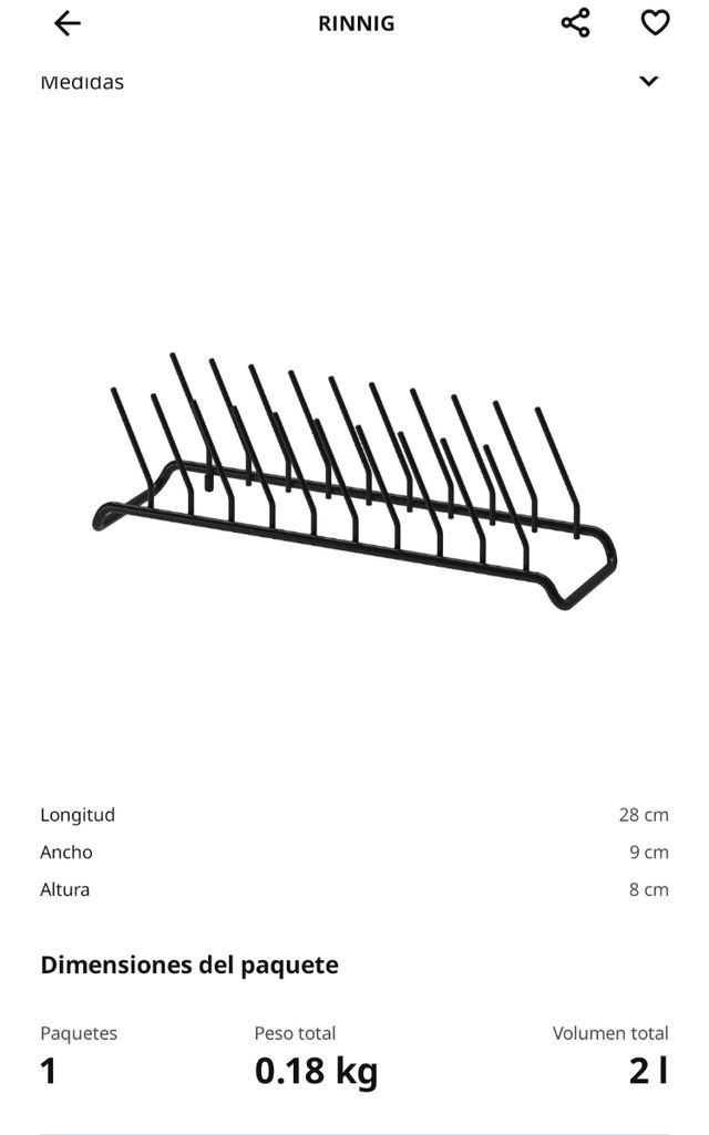 Escurreplatos RINNIG y NYSKÖLD