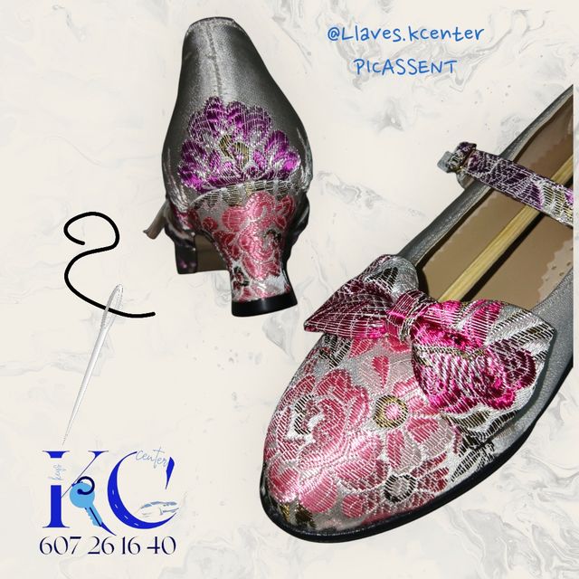 Confección zapatos de Fallera