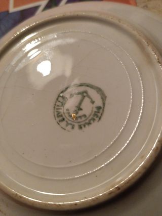 Con mota de oro en sello La Cartuja antiguo