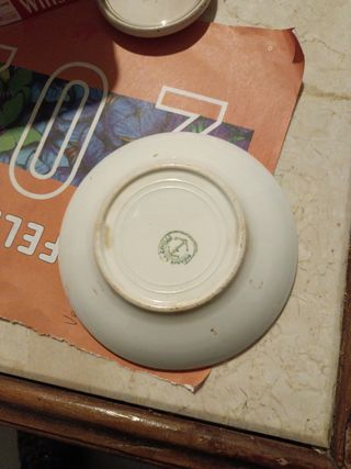 Con mota de oro en sello La Cartuja antiguo