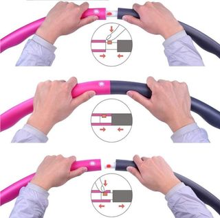 Oferta x3 Hoola desmontable de 8 secciones