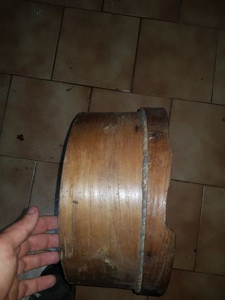 Silla esparto madera oscura