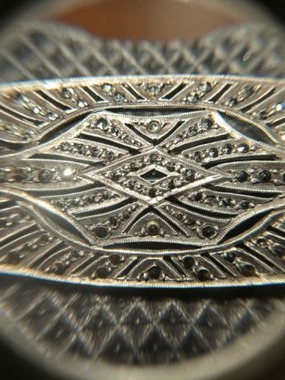 Broche de plata con marcasitas estilo Art Déco