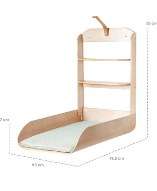 Cambiador para bebé de madera
