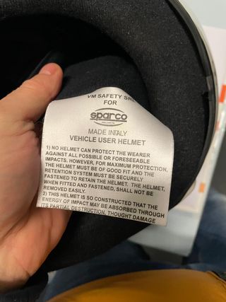 Casco Kart Sparco GP KF-4W - Taglia S (56) Full Fa