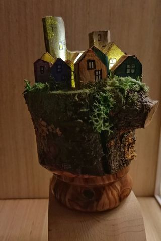 Mini paesaggio illuminato