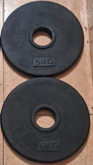 PESAS 2 DISCOS OLIMPICOS DE 15KG DE 50MM y MAS