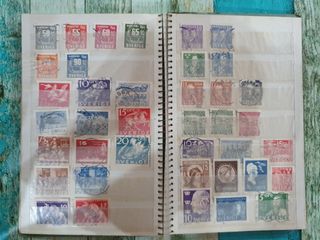 349 Sellos Antiguos Matasellados Extranjeros