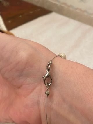 Bracciale filo con perle