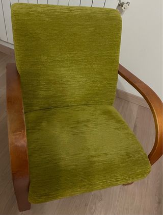 Butaca brazos madera