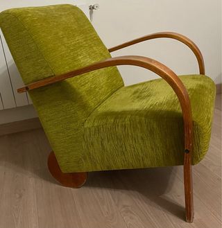 Butaca brazos madera