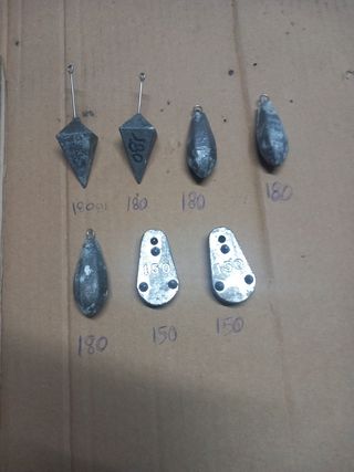 Lote de plomos de 180 y 150gramos