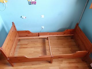 Cama de madera extensible infantil-juvenil