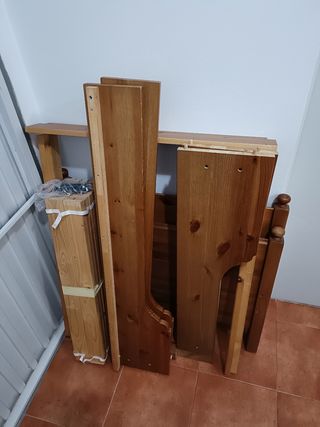 Cama de madera extensible infantil-juvenil
