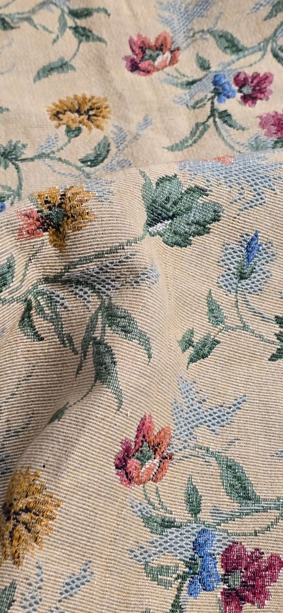 Tela antigua damasco algodón