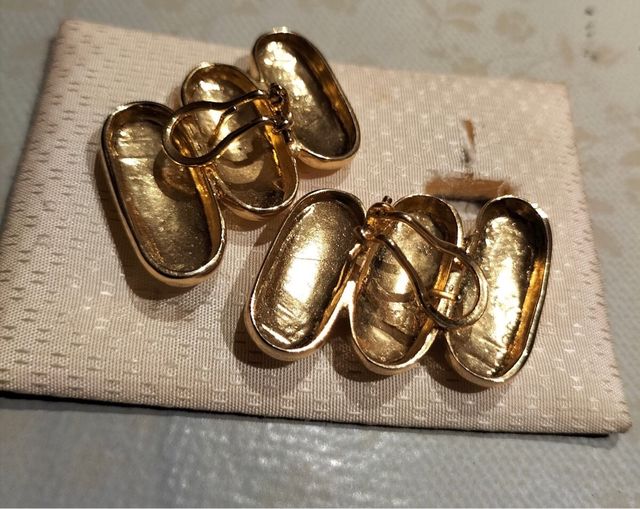 Pendientes vintage chapado en oro