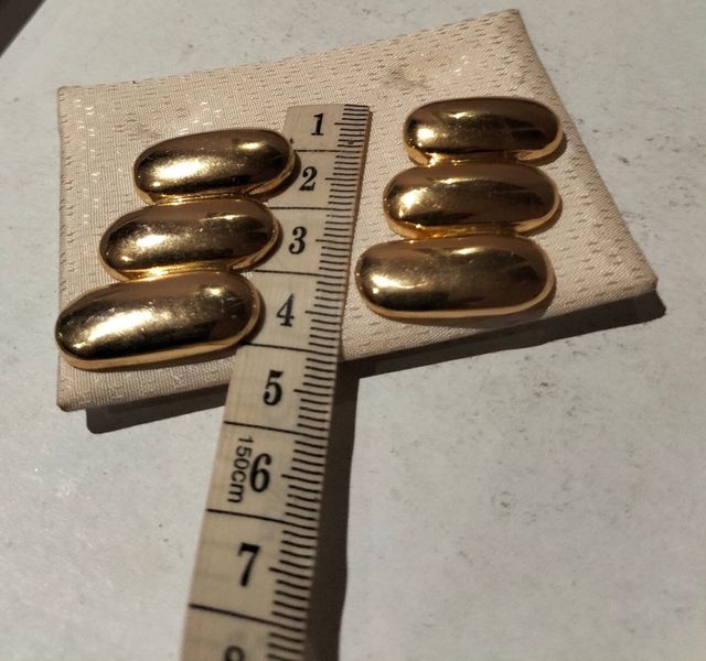 Pendientes vintage chapado en oro