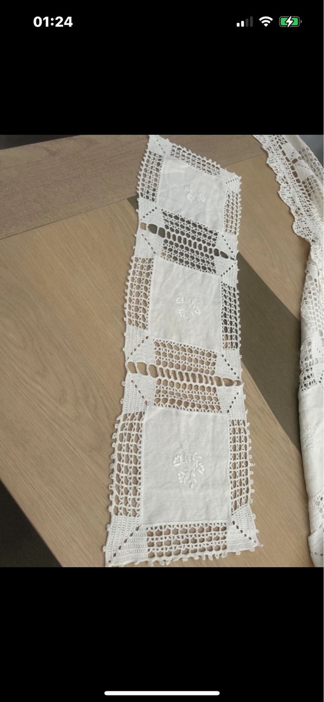 Linda Toalha feita a mão