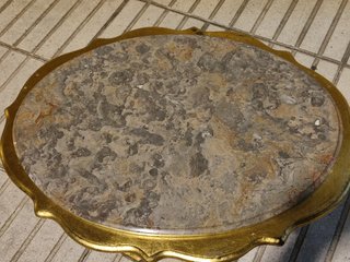Mesa centro madera mármol