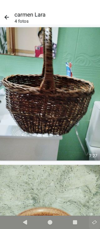 Lote Cestas de mimbre 15 cada una