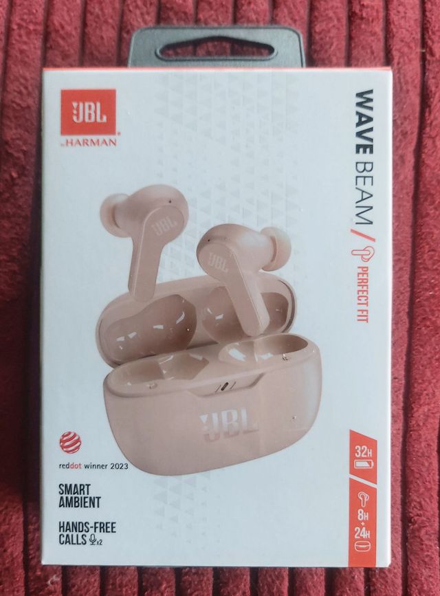 Auriculares JBL Wave Beam color beige
