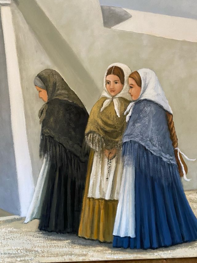 Cuadro al oleo Ibicenco