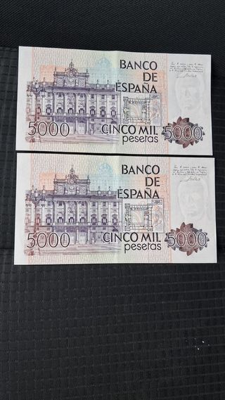 Billetes 5000 pesetas 1979