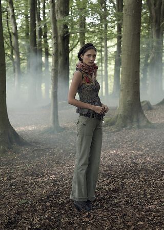 Blusa de lunares negra y blanca Anthropologie, XS