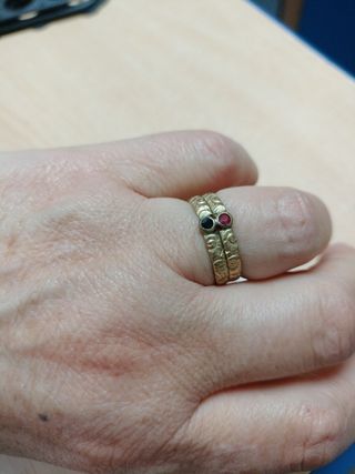 Anillo chapado oro