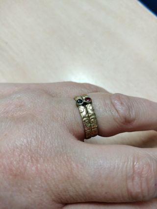 Anillo chapado oro