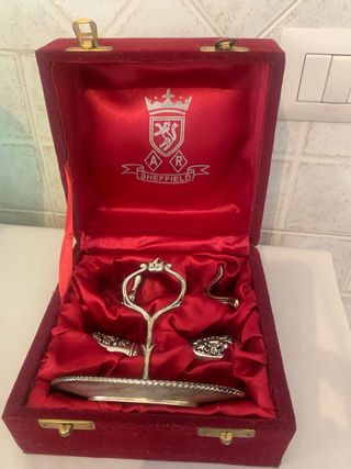 Antico set Sheffield AR sale e pepe