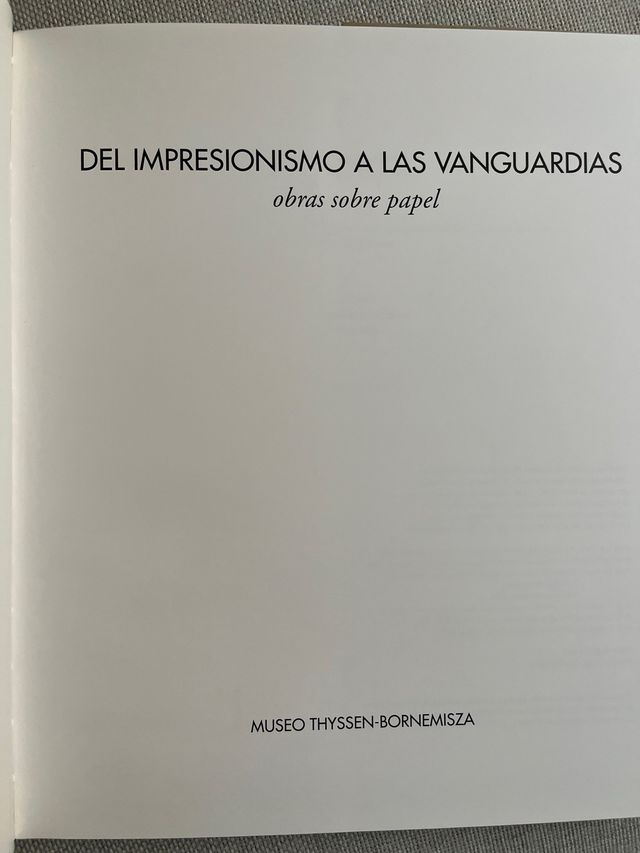 Del Impresionismo a las Vanguardia
