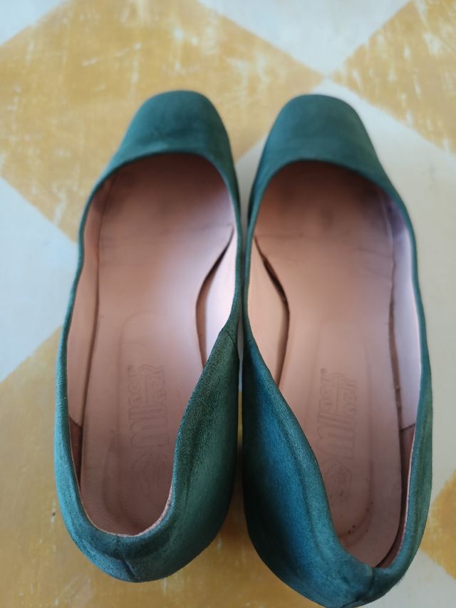 Zapatos salón verdes