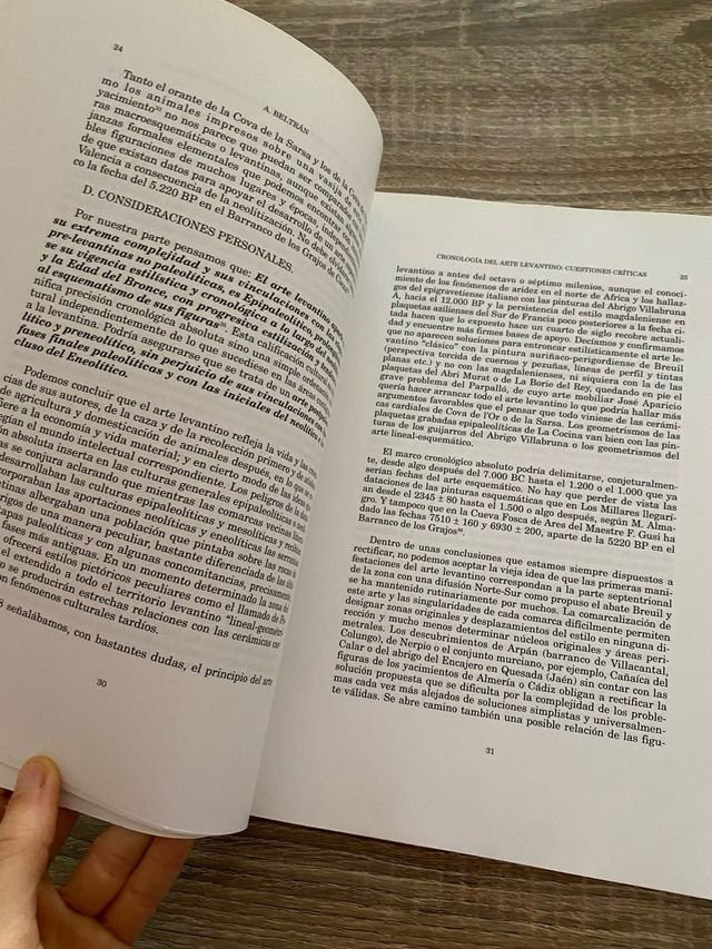 Libro cronologia arte rupestre levantino