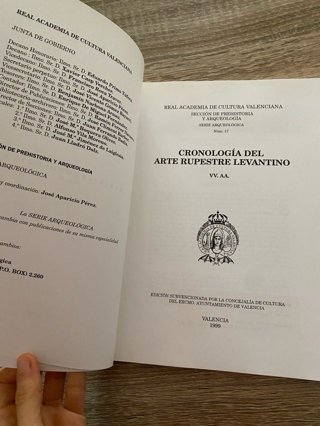 Libro cronologia arte rupestre levantino