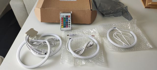 Angel eyes bmw led cambian de color con mando