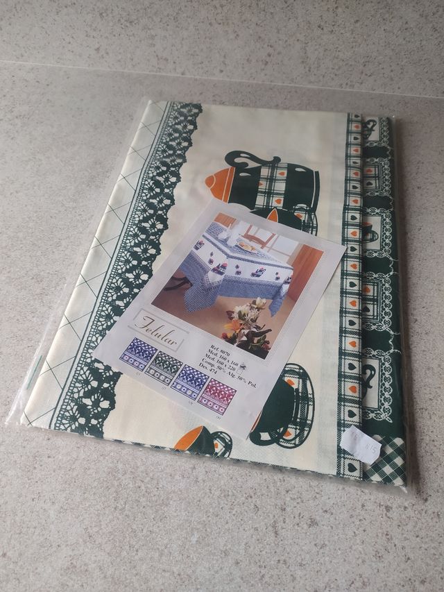 Mantel algodón mesa 160 x 160cm.