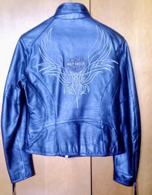 Harley Davidson chaqueta mujer color negro