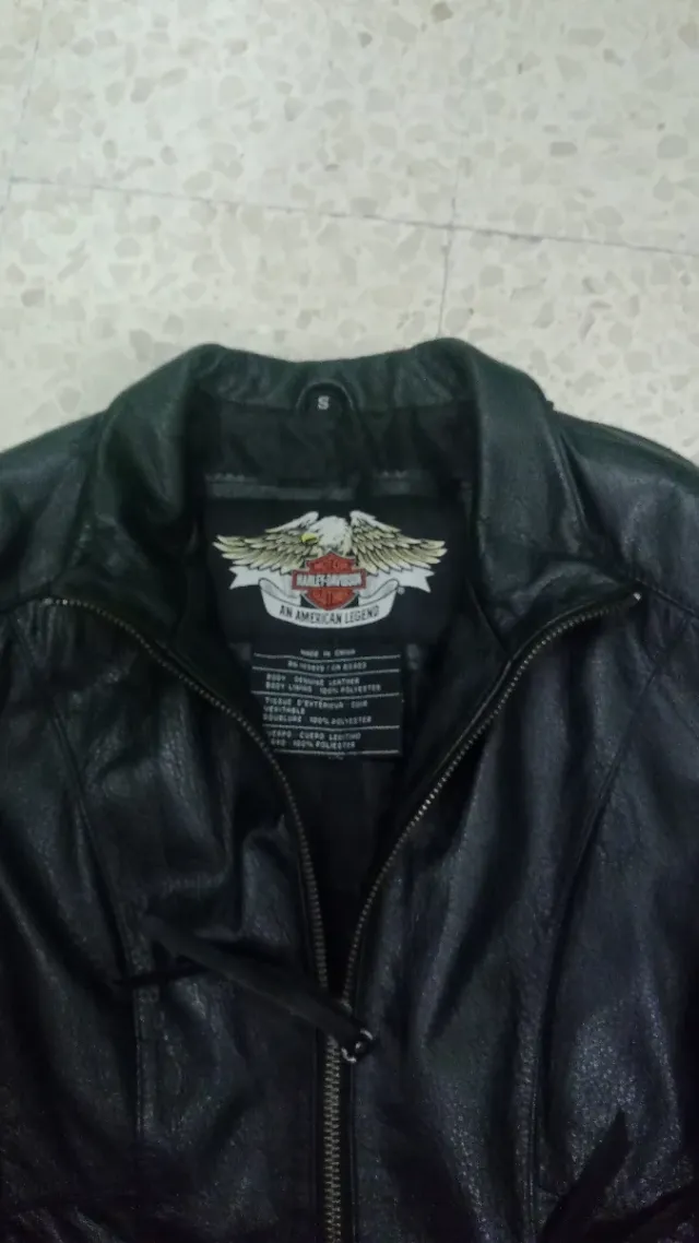 Harley Davidson chaqueta mujer color negro